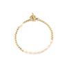 Pulsera de Perlas con Cierre de Pinza de Acero de Titanio Empalmado para Mujer, Cadena de Cuentas con Diseño Geométrico, Estilo Vintage