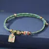 Pulseras de Cuerda Coloridas del Festival del Bote del Dragón, Colgantes Iridiscentes de Dibujos Animados de Tamales de Arroz, Pulseras Ajustables Trenzadas Brillantes y Joyería