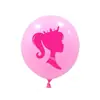 Comercio Exterior Transfronterizo 12 pulgadas Rosa Barbie Princesa Globos de Látex Tema Princesa Globos de Decoración para Fiesta de Cumpleaños