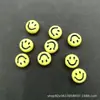 Contas de expressão 4*7mm contas de smiley contas plásticas contas acrílicas amarelas pulseira contas soltas acessórios de joias diy