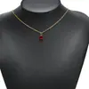 Colgante Minimalista de Acero Inoxidable con Piedra Ovalada Chapado en Oro de 18K con Garras Diamante para Collar Pendiente DIY de Gama Alta Nicho Accesorios