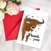 Selección de Colección de Tarjetas de Agradecimiento: Set de Tarjeta de Felicitación con Sobre, Mensaje Escribible, Palabras de Bendición, Tarjeta de Texto Plegable
