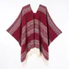 Chal de Punto Estilo Étnico para Viajes a Xinjiang para Mujer, Adecuado para Todas las Estaciones, Capa y Bufanda de Alta Gama