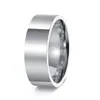 Moda Europea y Americana Transfronteriza Estilo Minimalista Acero Inoxidable Joyería para Parejas Anillo Liso de 4 mm, 6 mm, 8 mm Set de Accesorios para Manos