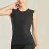 Camiseta Térmica Sem Costura Forrada com Fleece de Veludo Dupla Face Engrossada Pijama Íntimo Feminino Outono e Inverno Roupa de Baixo Camisetas de Base Masculina e Feminina