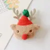 Kit DIY Decoração de Natal de Pelúcia Estéreo Acessórios Bolsa Pingente Veado Cartoon Árvore de Natal Velho Boneco de Neve Botas