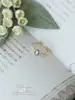 Anillo Abierto de Lujo Sencillo Azul-Morado Soñador de Nueva Belleza Pura Transfronterizo, Alta Imitación de Tanzanita Natural y Perla de Agua Dulce