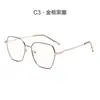 Armazones Metálicos para Gafas de Acero Inoxidable de Alta Calidad, Gafas Anti Luz Azul, Artesanía con Acentos de Pintura, Gafas de Moda sin Graduación