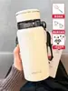 Copo Térmico de Grande Capacidade para Homens, Novo Modelo 2026, Caneca de Chá Portátil Estilosa para Mulheres, Aço Inoxidável com Infusor de Chá, Garrafa de Água para Estudantes