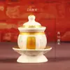 Taza de Agua de Cerámica para Ofrenda a Buda, Guanyin y Otras Deidades; Cáliz de Agua Bendita para el Hogar; Ofrendas Budistas y Artículos de Culto