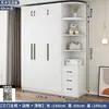 Armario de madera maciza para dormitorio, hogar, apartamento de alquiler, gabinete infantil moderno simple de tamaño pequeño, armario de almacenamiento fácil de montar