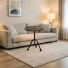Mesa esquinera de lujo ligero con panel de veta de madera engrosada, trípode estable, mesa de café pequeña, fábrica de fuente de suministro exclusiva para comercio electrónico transfronterizo