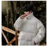 Chaqueta de algodón con cuero PU estilo retro americano para hombre, con cuello de lana de cordero, engrosada para abrigar y corte holgado, extragrande, perfecta para el invierno