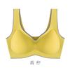 Sujetador deportivo sin costuras de color de contraste de moda para novias sin aros soporte superior tubo de látex almohadilla para el pecho sujetador de pecho lencería