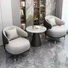 Disponible en Varios ColoresJuego de Sofá y Mesa de Centro para Recepción de Hotel de Negocios, Oficina de Ventas, Balcón de Ocio Mesa y Sillas, Belleza