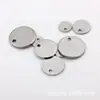 En stock colgante para collar pieza colgante acero inoxidable pieza redonda acero inoxidable pieza redonda pequeña colgante de joyería joyería diy
