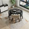 Juego simple de mesa y sillas de oficina para negociación, mesa creativa de recepción para tienda de té de leche, mesa redonda pequeña de recepción informal, mesa de comedor