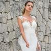 Vestido de Novia de Comercio Exterior, Hombros Descubiertos, Cola de Pez, Adelgazante, Novia, Boda Simple, con Cola, Venta al por Mayor, Espalda Descubierta
