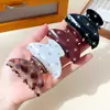 Pinza de pelo de garra con cielo estrellado, pinza de tiburón de tamaño mediano de alta gama, pinza para cabello semi-recogido, pinza de pelo elegante, pinza de garra con incrustaciones de diamantes estrellados