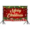 Nueva Escena Estilo Americano Transfronteriza Decoración de Jardín Navideño Banderas Colgantes Suministros para Fiesta Navideña Tela de Fondo para Fotos