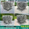 Puerta de jardín Mar grande cilindro jardín blanco mármol cilindro puerta Mar grande cilindro decoración exterior absorbente de agua cuadrángulo