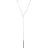 Collar con Forma de Y Transfronterizo Tendencia Europea y Americana Barra en Y Accesorio para el Cuello Sexy Versátil Colgante de Barra Vertical Accesorio Corto Diseño Original