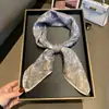 Pañuelo Cuadrado de Flor de Anacardo de Gama Alta, Pañuelo Estampado de Terciopelo Doble Cara, Pañuelo para la Cabeza de Moda de Primavera y Otoño para Mujer, Pañuelo Decorativo para el Cuello, Pañuelo de Seda 70