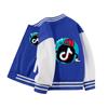 Abrigo de niño otoño e invierno Nuevo abrigo de niño de todo fósforo para niños medianos y grandes con forro polar de grosor medio, ropa de béisbol informal para niños
