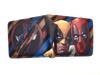2024 Serie de Superhéroes Billetera Corta Deadpool Wolverine Héroe de Dibujos Animados Estudiante Cuero PU Plegable Monedero