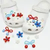 Accesorios Florales Perforados 3D Estilo Océano Iridiscente para Zapatos Desmontables Lindos Decoración de Estrella de Mar, Concha, Delfín Hebilla de Zapato Mayoreo