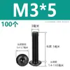 M2M2.5M3M4M5M6M8M10 Negro Acero Inoxidable 304 Cabeza Redonda Tornillos de Allen Negro Zinc Tornillos de Cabeza de Champiñón