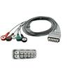 Compatible con Línea de Telemetría Libang/Meirui EY6302BTEL-100 Línea Dinámica Holter ECG Línea 5 Derivaciones 3