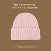 Gorro Estilo Coreano para Otoño e Invierno, Cálido y Engrosado, Gorro de Lana a Prueba de Frío para Mujer, Gorro de Punto Engrosado de Doble Capa de Color Sólido para Hombre, A Prueba de Frío y Protege Orejas