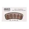 AliExpress Armadura de Usar Quente Comércio Exterior Atacado Café Cor Sólida Gota d'Água Armadura de Usar Unha Armadura Acabada 24 Peças