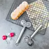 Cortador de Pizza de Acero Inoxidable de Doble Rueda para el Hogar Cuchillo para Pizza Cuchillo de Encaje Cuchillo de Rueda Multiusos Superficie de Corte