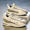 Zapatilla Hombre Primavera 2025 Nuevo Cuero Casual Juvenil Running Suelas Gruesas Papá Ins Zapatos de Moda para Hombre