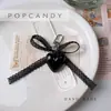 Llavero Colgante de Corazón Colgante Popular Coreano de Lazo Colgante de Bolso Joyería Hecha a Mano Llavero Decorativo DIY