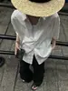 Camisa Juvenil de Manga Corta Hueca Estilo Coreano para Hombre, Fresca y Elegante de Verano, Chaqueta de Media Manga de Alta Gama para Pareja Juvenil