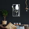 Pegatinas de pared acrílicas con silueta de belleza en la espalda, autoadhesivas, para sala de estar, dormitorio, arte decorativo, gran oferta