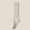 Calcetines Largos de Tubo Negros para Mujer para Otoño e Invierno, Calcetines de Compresión Adelgazantes para Pantorrilla, Calcetines de Tubo Alto de Moda Estilo Japonés