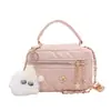 Minibolso estilo Chanel para primavera/verano 2026, bolso cruzado acolchado de moda nuevo y de nicho con cadena, bolso tipo cubo, alta gama estilo Chanel