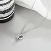 Collar Texturizado de Anillos Entrelazados para Mujer Lujo Ligero Nicho Sentido de Diseño de Alta Gama 2022 Nuevo Regalo de San Valentín para Novia