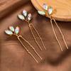 Horquillas para el pelo de novia de gran venta transfronterizas, accesorios para el cabello con forma de U y cuentas de diamantes de imitación simples.