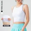 Novo Colete Esportivo Confortável Respirável Sem Mangas Casual Versátil Feminino para Uso Externo Yoga Cor Contrastante Secagem Rápida Fitness