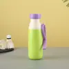 Nueva Botella de Leche Portátil Taza Aislada al Vacío de Acero Inoxidable 316 Taza Portátil para Exteriores con Popote Taza de Agua Deportiva
