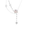 Collar de Borla Amor Ojo de Gato de Lava para Mujer Collar Nicho de Lujo Ligero Cadena de Clavícula de Ágata de Alta Calidad Pendientes Largos