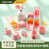 Série criativa de moldes para pirulitos com padrões compostos, cortadores de fondant, designs realistas, formas de nuvem poligonais e vários designs tridimensionais