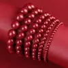 Pulsera de Cinabrio Anillo Liso Arena Dorada Morada Arena Imperial Pulsera de Arena Roja para Hombres y Mujeres Exquisitas Cuentas Budistas Contenido Alto Fabricante de Origen