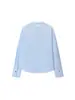 Exportação Transfronteiriça Roupas Femininas Outono Inicial 2025 Moda Europeia e Americana Estilo Solto Fresco Elegante Camisa de Popeline com Laço Decorativo
