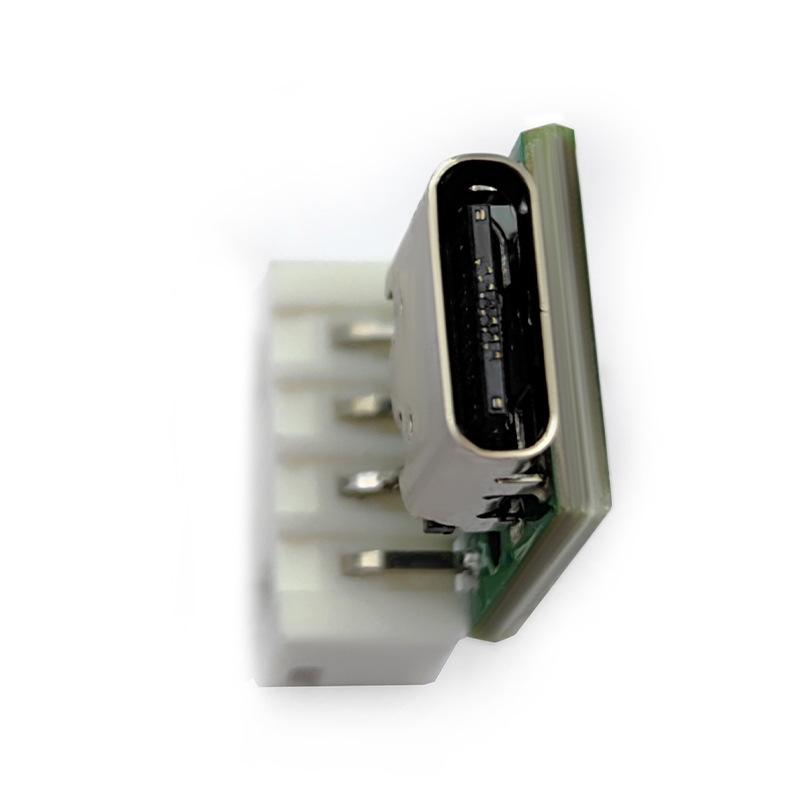 05-17   TYPEC 16P转2.54白色端子弯脚90